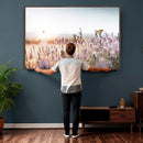 Lavender Field Wall Art Canvas Print, Butterfly Floral by MyGreatCanvas | Canvas Wall Art Prints | Photo Prints & Wall Decor