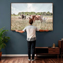 Texas Longhorn Cattle Wall Art Canvas Print, Rustic Ranch by MyGreatCanvas | Canvas Wall Art Prints | Photo Prints & Wall Decor