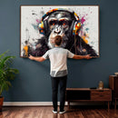Dj Monkey Wall Art Canvas Print – Colorful Pop Art Banksy by MyGreatCanvas | Canvas Wall Art Prints | Photo Prints & Wall Decor