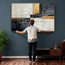 Gold Abstract Wall Art Canvas Print, Modern Luxury Geometric by MyGreatCanvas | Canvas Wall Art Prints | Photo Prints & Wall Decor
