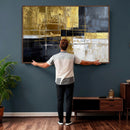 Gold Navy Abstract Wall Art Canvas Print, Modern Luxury by MyGreatCanvas | Canvas Wall Art Prints | Photo Prints & Wall Decor