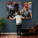 Graffiti Baseball Player Street Art Wall Art Canvas Print by MyGreatCanvas | Canvas Wall Art Prints | Photo Prints & Wall Decor