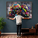Graffiti American Football Helmet Street Art Wall Art Canvas by MyGreatCanvas | Canvas Wall Art Prints | Photo Prints & Wall Decor