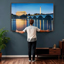 Washington DC Wall Art Canvas Print – Lincoln Memorial Night by MyGreatCanvas | Canvas Wall Art Prints | Photo Prints & Wall Decor