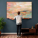 Abstract Pastel Landscape Wall Art Canvas Print – Soft Pink by MyGreatCanvas | Canvas Wall Art Prints | Photo Prints & Wall Decor