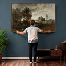 Adolf Dressler Landscape of the Oder River Wall Art Canvas by MyGreatCanvas | Canvas Wall Art Prints | Photo Prints & Wall Decor
