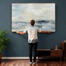 Abstract Coastal Landscape Wall Art Canvas Print – Soft Blue by MyGreatCanvas | Canvas Wall Art Prints | Photo Prints & Wall Decor