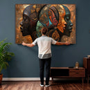 Abstract Afro American Women Wall Art Canvas Print by MyGreatCanvas | Canvas Wall Art Prints | Photo Prints & Wall Decor