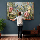 Vintage Birds and Flowers Wall Art Canvas Print, Botanical by MyGreatCanvas | Canvas Wall Art Prints | Photo Prints & Wall Decor