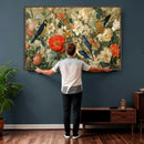 Vintage Birds and Flowers Wall Art Canvas Print, Botanical by MyGreatCanvas | Canvas Wall Art Prints | Photo Prints & Wall Decor