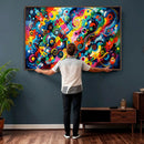 Geometric Abstract Wall Art Canvas Print, Bold Color by MyGreatCanvas | Canvas Wall Art Prints | Photo Prints & Wall Decor