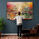 Colorful Abstract Canvas Wall Art — Large Textured Oil by MyGreatCanvas | Canvas Wall Art Prints | Photo Prints & Wall Decor