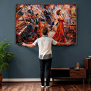 Jazz Band Canvas Wall Art — Jazz Club Singer Saxophone Print by MyGreatCanvas | Canvas Wall Art Prints | Photo Prints & Wall Decor