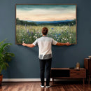 Wildflower Meadow Oil Painting Canvas — Daisy Lavender by MyGreatCanvas | Canvas Wall Art Prints | Photo Prints & Wall Decor