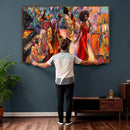 African American Jazz Singer Canvas Art — Red Dress Black by MyGreatCanvas | Canvas Wall Art Prints | Photo Prints & Wall Decor