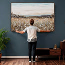 Neutral Wildflower Field Canvas Wall Art — Beige Earth Tone by MyGreatCanvas | Canvas Wall Art Prints | Photo Prints & Wall Decor