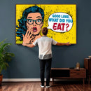 Pop Art Print Bathroom Sign Wall Art Canvas Print — Funny by MyGreatCanvas | Canvas Wall Art Prints | Photo Prints & Wall Decor