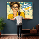 Pop Art Print Bathroom Sign Wall Art Canvas Print — Funny by MyGreatCanvas | Canvas Wall Art Prints | Photo Prints & Wall Decor
