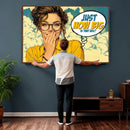 Pop Art Print Bathroom Sign Wall Art Canvas Print — Funny by MyGreatCanvas | Canvas Wall Art Prints | Photo Prints & Wall Decor