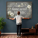 Home Sweet Home Wall Art Canvas Print, Floral Farmhouse by MyGreatCanvas | Canvas Wall Art Prints | Photo Prints & Wall Decor