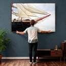 Sailboat Wall Art Canvas Print, Vintage Ship Bow Framed by MyGreatCanvas | Canvas Wall Art Prints | Photo Prints & Wall Decor