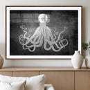 Black White Octopus Wall Art Canvas Print by MyGreatCanvas | Canvas Wall Art Prints | Photo Prints & Wall Decor