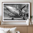 Vintage Airplane on Runway Canvas Print by MyGreatCanvas | Canvas Wall Art Prints | Photo Prints & Wall Decor