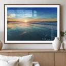 Blue Sky and Beach Wall Art Canvas Print