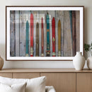 Vintage Wooden Weathered Ski's in Front of an Old Barn Wall by MyGreatCanvas | Canvas Wall Art Prints | Photo Prints & Wall Decor
