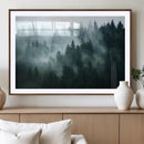 Misty Forest Wall Art – Serene Green Landscape Canvas Print, by MyGreatCanvas | Canvas Wall Art Prints | Photo Prints & Wall Decor