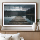 Wooden Bridge Near Lake Wall Art Canvas Print by MyGreatCanvas | Canvas Wall Art Prints | Photo Prints & Wall Decor