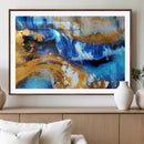Blue Orange Marble Fluid Effect Canvas Wall Art Print by MyGreatCanvas | Canvas Wall Art Prints | Photo Prints & Wall Decor
