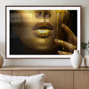 Gold and Women Wall Art Canvas Print by MyGreatCanvas | Canvas Wall Art Prints | Photo Prints & Wall Decor