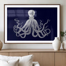 Blue Octopus Wall Art Canvas Print by MyGreatCanvas | Canvas Wall Art Prints | Photo Prints & Wall Decor