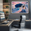 Greece Santorini Wall Art Landscape Canvas Print