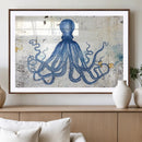 Octopus Canvas Wall Art | Coastal Marine Life Artwork for by MyGreatCanvas | Canvas Wall Art Prints | Photo Prints & Wall Decor