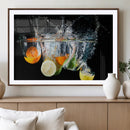 Kitchen Wall Art, Kitchen Fruits Art Canvas Print