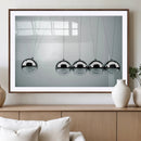 Newton's Cradle Wall Art Canvas Print, Framed Newton Cradle
