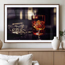 Whiskey and Cigar Canvas – Luxurious Wall Art for Home or