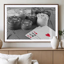 Poker Game Cards Wall Art Canvas, Multi Panel Wall Art