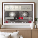 Music Cassette Iconic Wall Art Canvas Print by MyGreatCanvas | Canvas Wall Art Prints | Photo Prints & Wall Decor