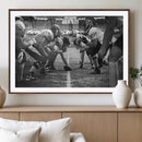 American Football Wall Art Canvas Print Framed Stadium Sport
