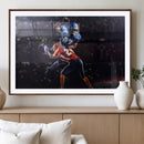 American Football Wall Art Canvas Print, Stadium Sport Wall