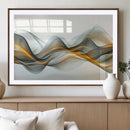 Abstract Wave Canvas Wall Art – Fluid Contemporary Elegance