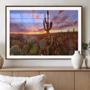 Arizona Desert Sunset Wall Art Canvas Print