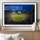 Truist Park Night Game Canvas Art - Atlanta Braves Stadium