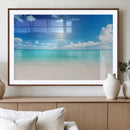Blue Ocean Wall Art Canvas Print - Tranquil Ocean Paradise