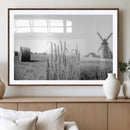 Vintage Farmhouse Black and White Triptych Wall Art – Giclee