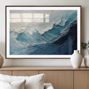 Ocean Wave Canvas Wall Art Print – Coastal Living Room Large