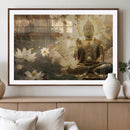Zen Buddha Wall Art Canvas Print | Peaceful Meditation Decor
